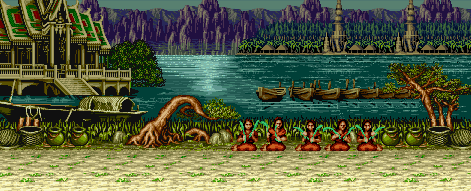 Thumbnail for a map of Chang Mai, Thailand for the SNES game Fatal Fury Special.