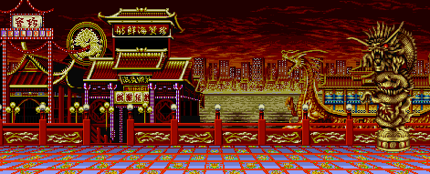 Thumbnail for a map of Hong Kong, China for the SNES game Fatal Fury Special.