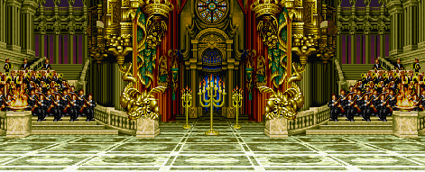 Thumbnail for a map of Mittelburg Castle, Stroheim, Germany for the SNES game Fatal Fury Special.