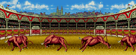 Thumbnail for a map of Pamplona, Spain for the SNES game Fatal Fury Special.