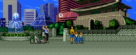 Thumbnail for a map of Seoul, Korea for the SNES game Fatal Fury Special.