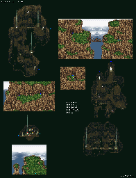 Thumbnail for a map of World Of Ruin Mt. Zozo for the SNES game Final Fantasy III.