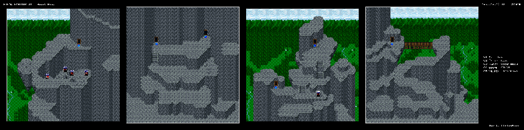 Thumbnail for a map of Mount Hobs for the SNES game Final Fantasy IV.