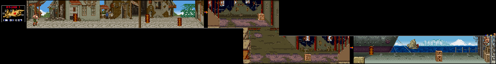 Thumbnail for a map of Round 1: Hong Kong for the SNES game Final Fight 2.