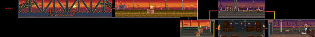 Thumbnail for a map of Round 4 for the SNES game Final Fight 3.