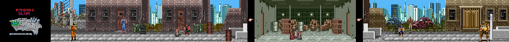 Thumbnail for a map of Round 1: Slum for the SNES game Final Fight.