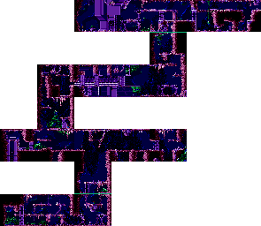 Thumbnail for a map of Level 6: Alien Homeworld for the SNES game Flashback: The Quest For Identity.