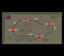 Thumbnail for a map of Titan Subway for the SNES game Flashback: The Quest For Identity.