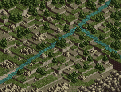 Thumbnail for a map of Mission 18 for the SNES game Front Mission.