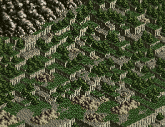 Thumbnail for a map of Mission 21 for the SNES game Front Mission.