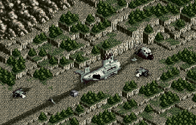 Thumbnail for a map of Mission 3 for the SNES game Front Mission.