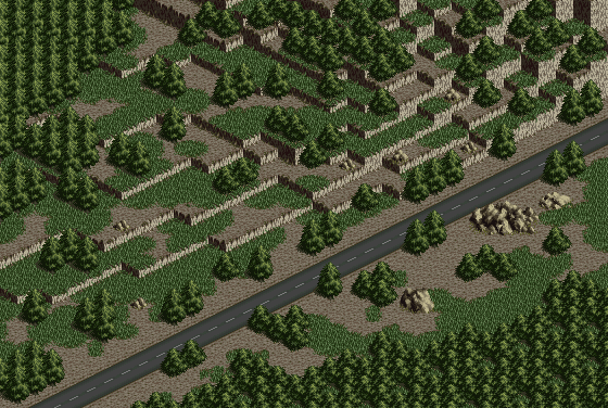Thumbnail for a map of Mission 4 for the SNES game Front Mission.