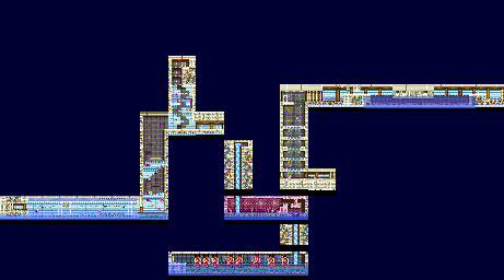 Thumbnail for a map of Karakuri Onsen Back for the SNES game Ganbare Goemon 3: Shishijyuurokubei no Karakuri Manji Katame.