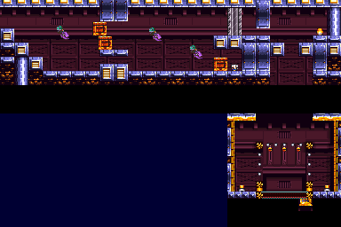 Thumbnail for a map of Shishi Fortress for the SNES game Ganbare Goemon 3: Shishijyuurokubei no Karakuri Manji Katame.