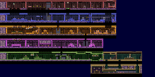 Thumbnail for a map of Wiseman's Villa Back for the SNES game Ganbare Goemon 3: Shishijyuurokubei no Karakuri Manji Katame.