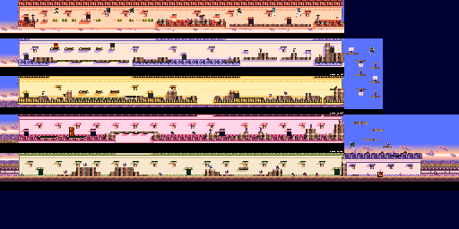 Thumbnail for a map of Wiseman's Villa Front for the SNES game Ganbare Goemon 3: Shishijyuurokubei no Karakuri Manji Katame.