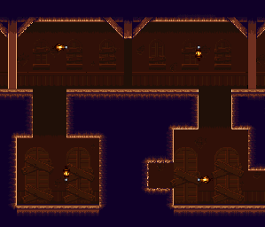Thumbnail for a map of Stage 3: The Haunted House Area 2 for the SNES game The Great Circus Mystery: Starring Mickey & Minnie.