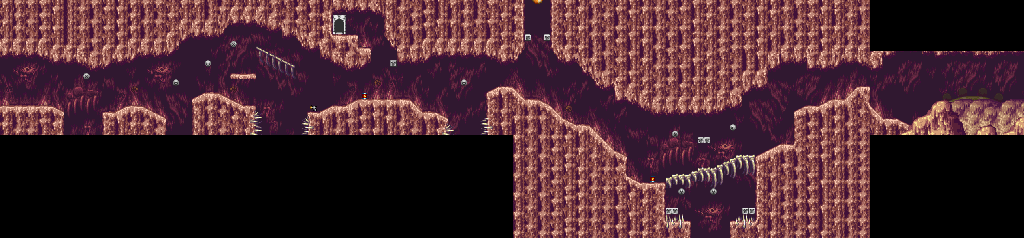 Thumbnail for a map of Stage 4: The Caves Area 3 for the SNES game The Great Circus Mystery: Starring Mickey & Minnie.