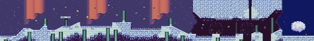 Thumbnail for a map of Stage 5: The Frozen Plains Boss for the SNES game The Great Circus Mystery: Starring Mickey & Minnie.