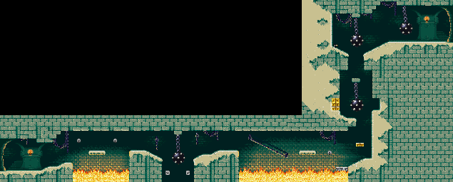 Thumbnail for a map of Stage 6: The Baron's Castle Area 1 for the SNES game The Great Circus Mystery: Starring Mickey & Minnie.