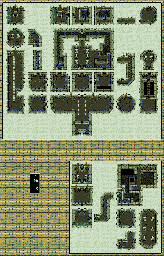 Thumbnail for a map of Ancient Ruins for the SNES game Gunple: Gunman's Proof.