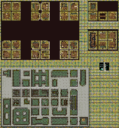 Thumbnail for a map of City Of The Dead for the SNES game Gunple: Gunman's Proof.