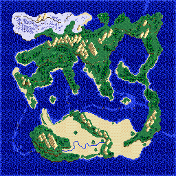 Thumbnail for a map of World for the SNES game Heracles no Eikou IV: Kamigami kara no Okurimono.