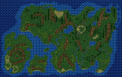 Thumbnail for a map of World (Unmarked) for the SNES game Hi no Ouji: Yamato Takeru.