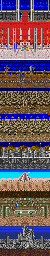 Thumbnail for a map of Stages for the SNES game Hokuto no Ken 7.