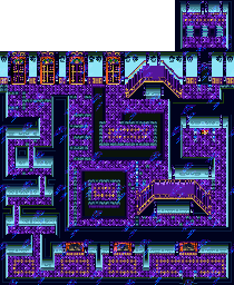 Thumbnail for a map of Gem's Mansion for the SNES game Illusion Of Gaia.