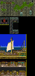 Thumbnail for a map of Incan Gold Ship (Unmarked) for the SNES game Illusion Of Gaia.