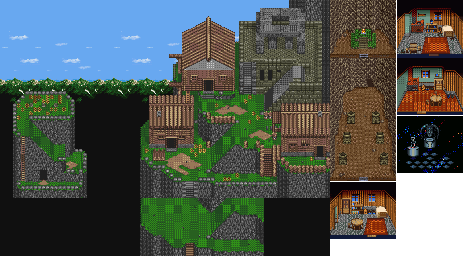 Thumbnail for a map of Itory Village (Raw) for the SNES game Illusion Of Gaia.