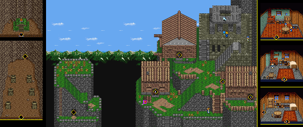 Thumbnail for a map of Itory Village (Unmarked) for the SNES game Illusion Of Gaia.