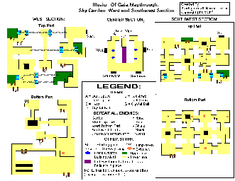 Thumbnail for a map of Sky Garden West (Mapthrough) for the SNES game Illusion Of Gaia.