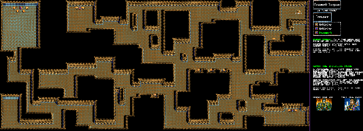 Thumbnail for a map of Password Dungeon for the SNES game Inindo: Way Of The Ninja.