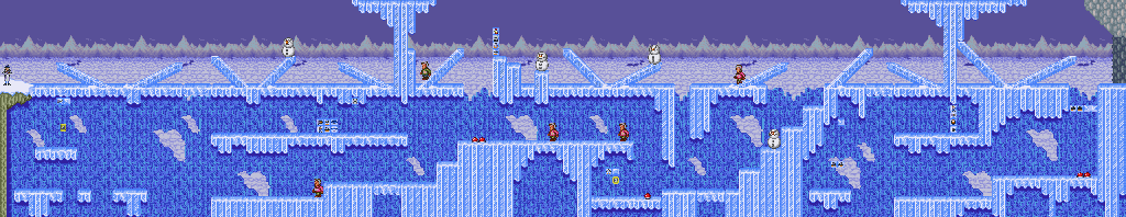 Thumbnail for a map of Stage 2 Area 1 for the SNES game Inspector Gadget.