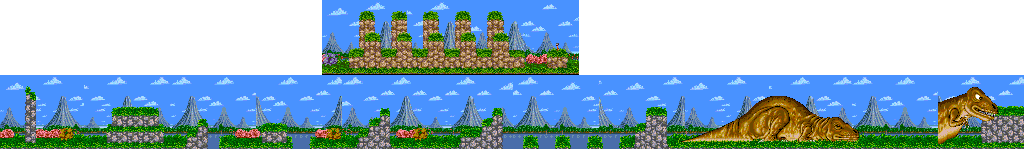 Thumbnail for a map of Stage 01 for the SNES game Joe & Mac.