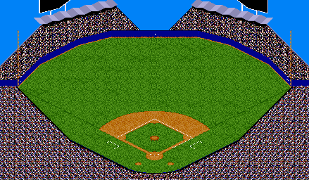 Thumbnail for a map of Los Angeles Dodgers - Dodger Stadium for the SNES game Ken Griffey Jr Presents Major League Baseball.