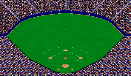 Thumbnail for a map of Pittsburgh Pirates - Three Rivers Stadium for the SNES game Ken Griffey Jr Presents Major League Baseball.
