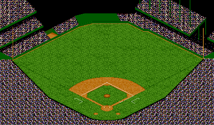 Thumbnail for a map of Texas Rangers - The Ballpark In Arlington for the SNES game Ken Griffey Jr Presents Major League Baseball.