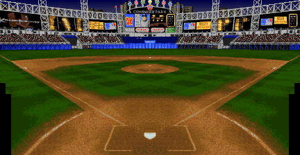 Thumbnail for a map of Comiskey Park Bat (Night) for the SNES game Ken Griffey Jr's Winning Run.