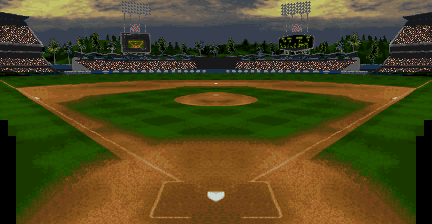 Thumbnail for a map of Dodger Stadium Bat (Night) for the SNES game Ken Griffey Jr's Winning Run.