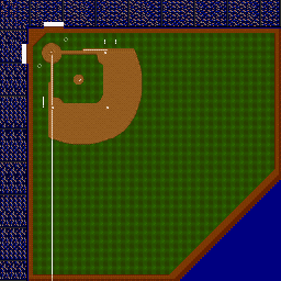 Thumbnail for a map of Dodger Stadium for the SNES game Ken Griffey Jr's Winning Run.
