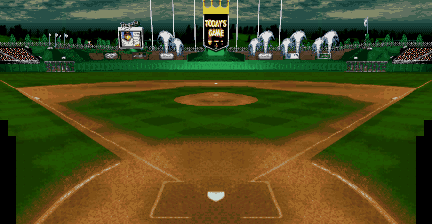 Thumbnail for a map of Kauffman Stadium Bat (Night) for the SNES game Ken Griffey Jr's Winning Run.