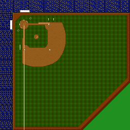Thumbnail for a map of Kauffman Stadium for the SNES game Ken Griffey Jr's Winning Run.
