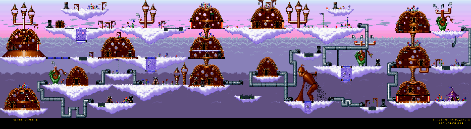 Thumbnail for a map of Cloud World 5 for the SNES game King Arthur's World.