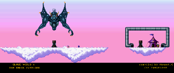 Thumbnail for a map of Cloud World 8: The Demon Overlord for the SNES game King Arthur's World.