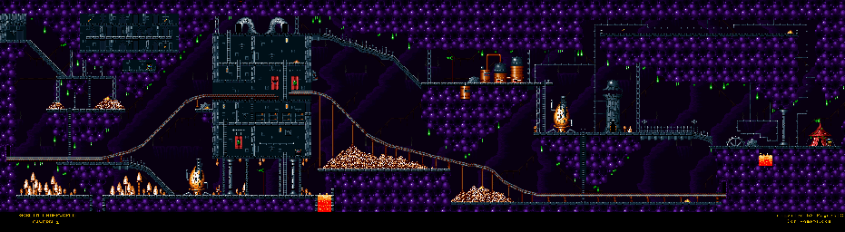Thumbnail for a map of Goblin Underworld: Cavern 1 for the SNES game King Arthur's World.