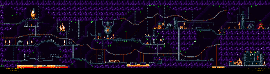 Thumbnail for a map of Goblin Underworld: Cavern 3 for the SNES game King Arthur's World.