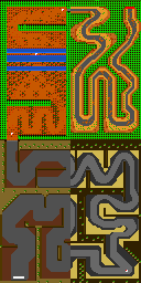 Thumbnail for a map of Round 1 for the SNES game The King Of Rally.